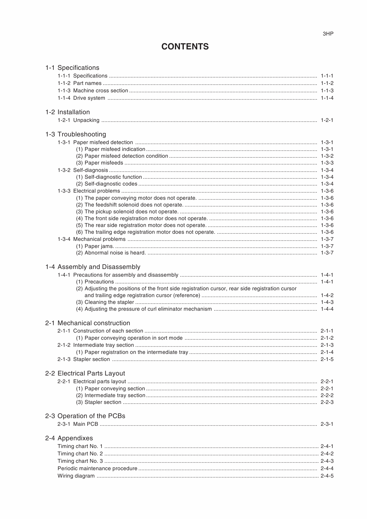 KYOCERA Options Document-Feeder DF-410 Service Manual-3